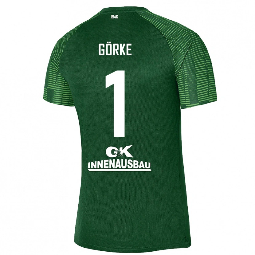 Danxen Kinder Arthur Görke #1 Trikot Tiefgrün Schwarz Torwarttrikot 2025/26 Schweiz