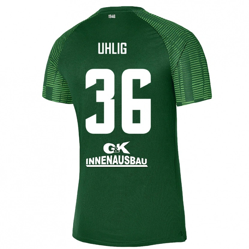 Danxen Kinder Max Uhlig #36 Trikot Tiefgrün Schwarz Torwarttrikot 2025/26 Schweiz