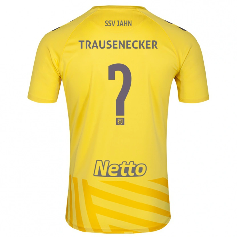 Danxen Kinder Bastian Trausenecker #0 Trikot Gelb Grau Torwarttrikot 2025/26 Schweiz
