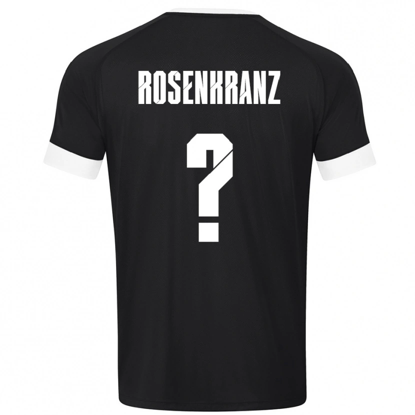 Danxen Kinder Colin Rosenkranz #0 Trikot Schwarz Weiß Torwarttrikot 2025/26 Schweiz