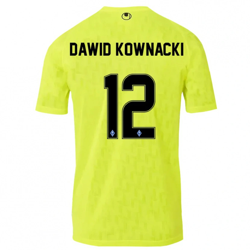 Danxen Kinder Jakub Dawid Kownacki #12 Trikot Gelb Schwarz Torwarttrikot 2025/26 Schweiz