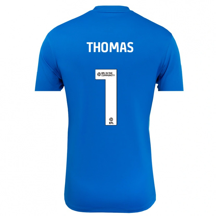 Danxen Kinder Lucy Thomas #1 Trikot Blau Weiß Torwarttrikot 2025/26 Schweiz