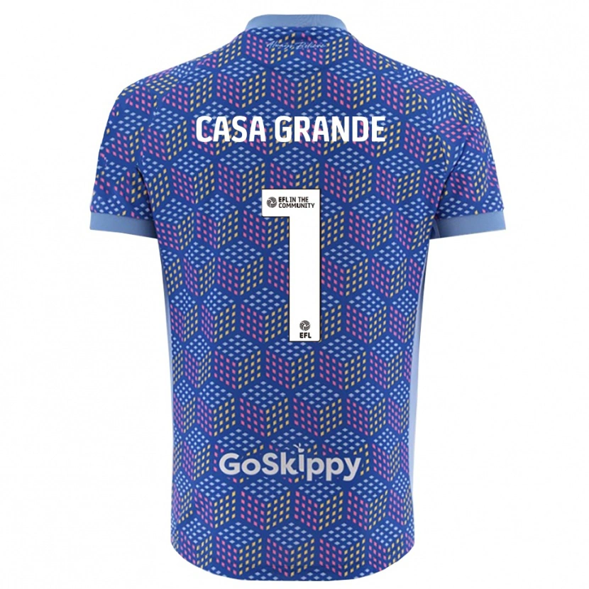 Danxen Kinder Josey Casa-Grande #1 Trikot Blau Schwarz Torwarttrikot 2025/26 Schweiz