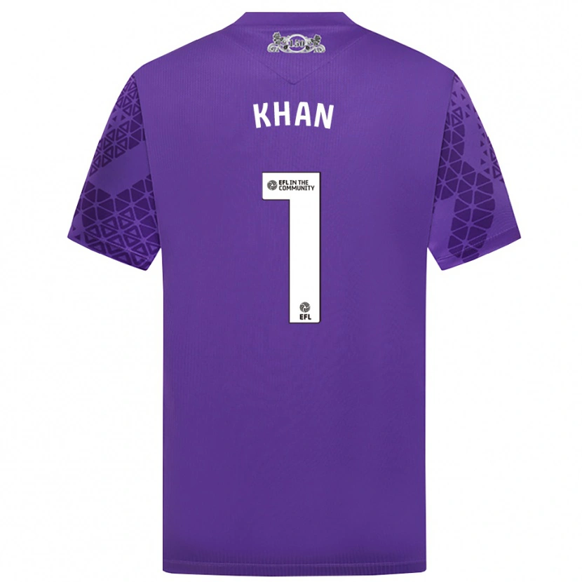 Danxen Kinder Adam Khan #1 Trikot Violett Weiß Torwarttrikot 2025/26 Schweiz