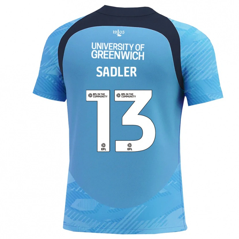 Danxen Kinder Jude Sadler #13 Trikot Blau Weiß Torwarttrikot 2025/26 Schweiz