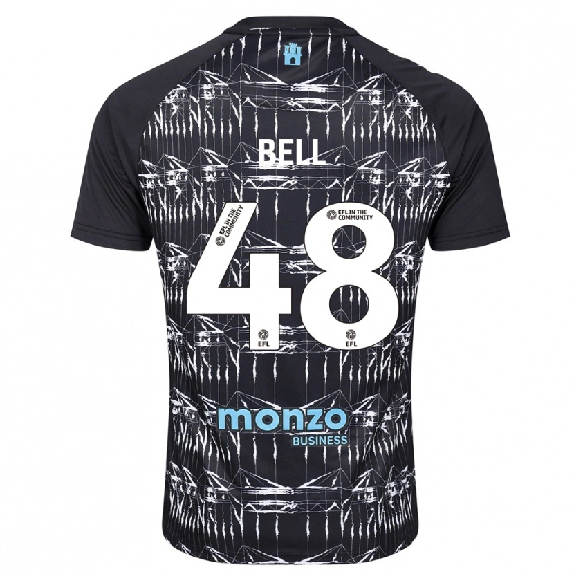 Danxen Kinder Luke Bell #48 Trikot Schwarz Blau Torwarttrikot 2025/26 Schweiz