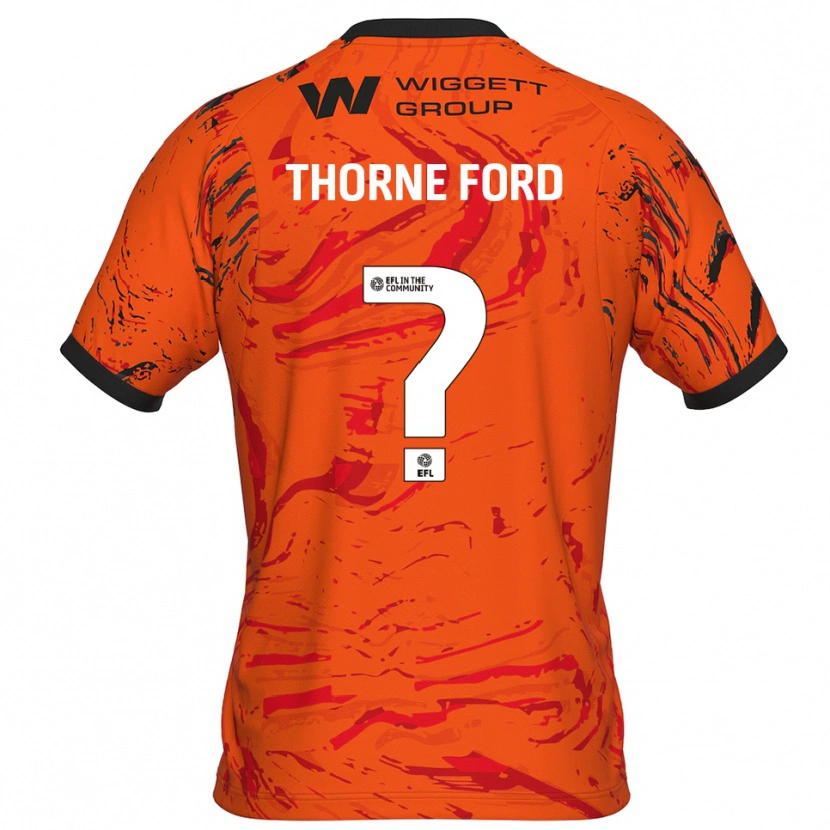 Danxen Kinder Evie Thorne Ford #0 Trikot Orange Schwarz Torwarttrikot 2025/26 Schweiz