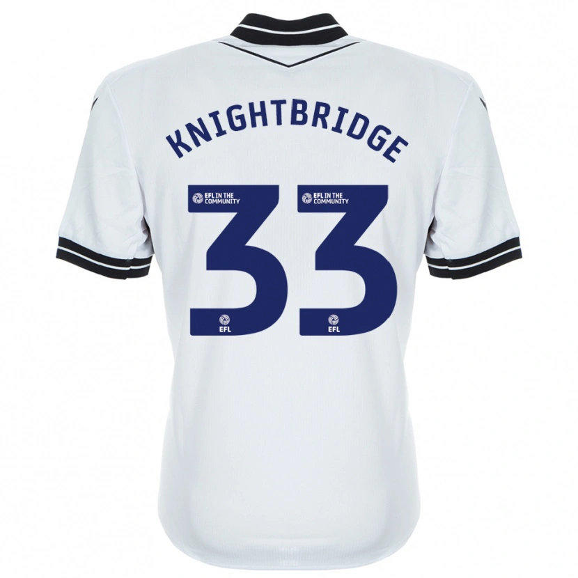 Danxen Kinder Jacob Knightbridge #33 Trikot Weiß Königsblau Torwarttrikot 2025/26 Schweiz