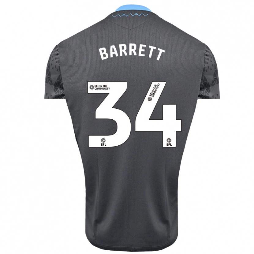Danxen Kinder Killian Barrett #34 Trikot Grau Weiß Torwarttrikot 2025/26 Schweiz