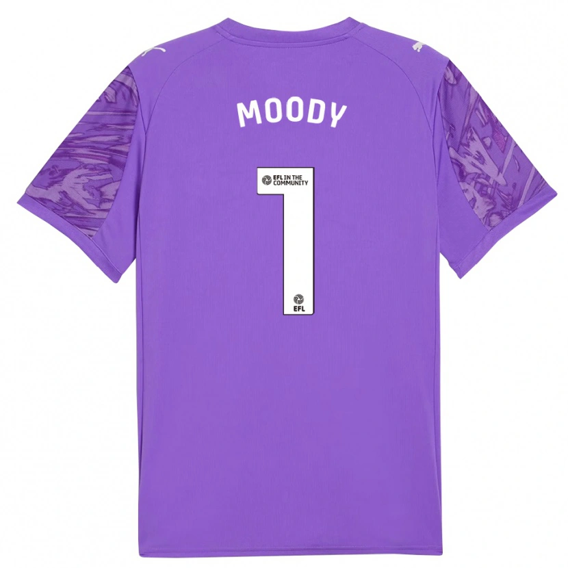 Danxen Kinder Dylan Moody #1 Trikot Lila Weiß Torwarttrikot 2025/26 Schweiz