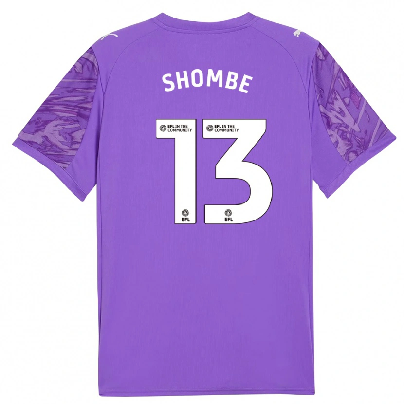 Danxen Kinder Khiani Shombe #13 Trikot Lila Weiß Torwarttrikot 2025/26 Schweiz