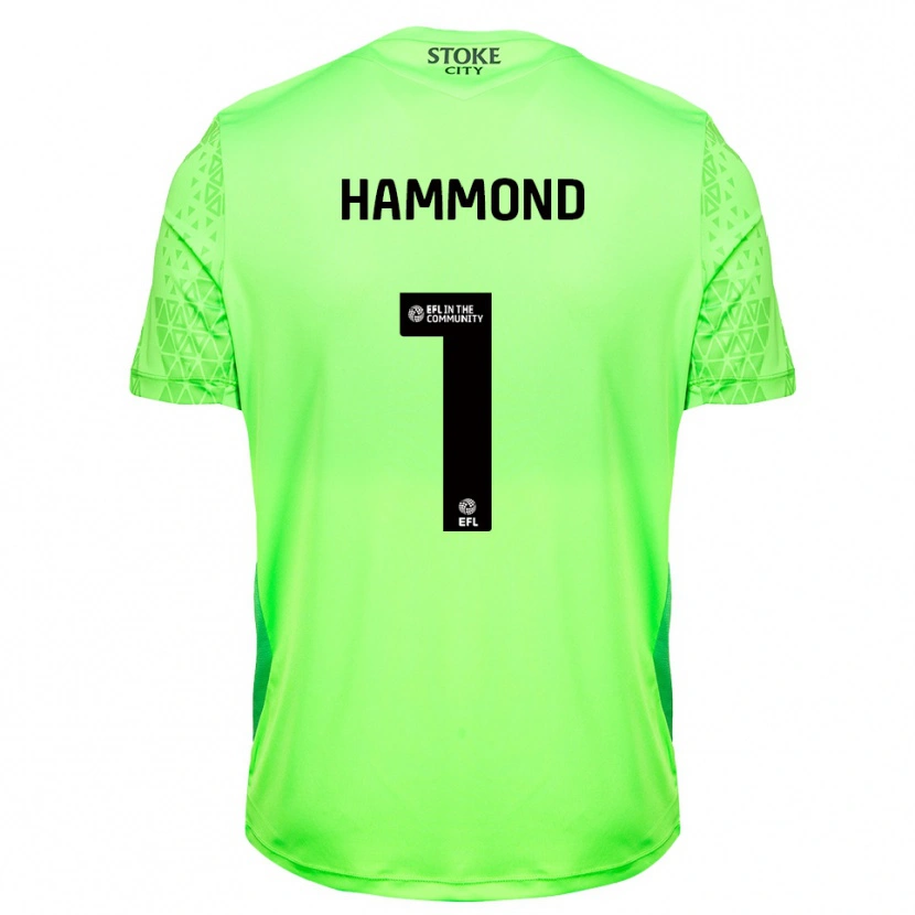 Danxen Kinder Alek Hammond #1 Trikot Grün Schwarz Torwarttrikot 2025/26 Schweiz