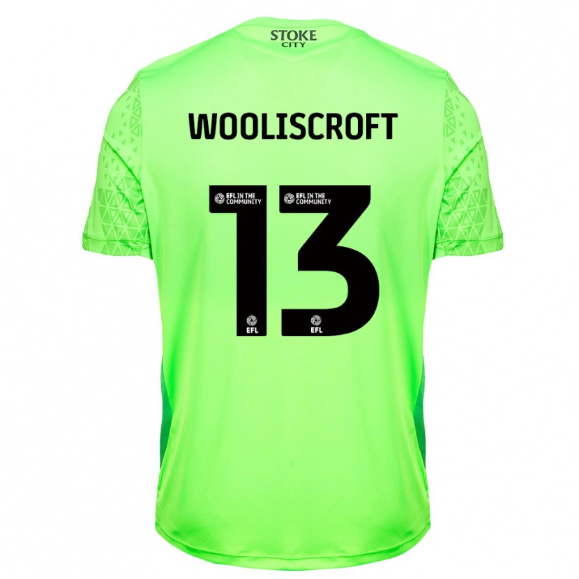 Danxen Kinder Morgan Wooliscroft #13 Trikot Grün Schwarz Torwarttrikot 2025/26 Schweiz