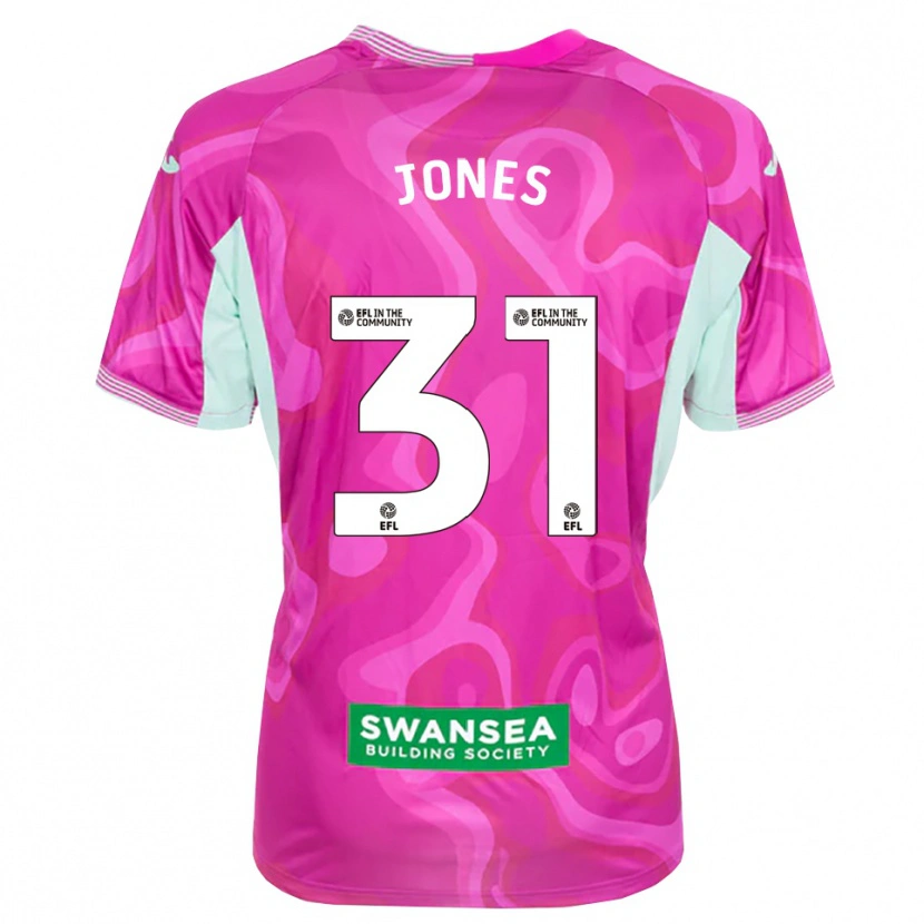 Danxen Kinder Verity Jones #31 Trikot Magenta Weiß Torwarttrikot 2025/26 Schweiz