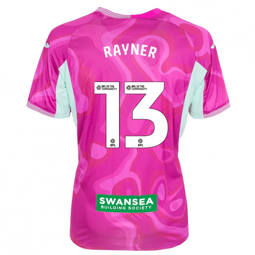 Danxen Kinder Opal Rayner #13 Trikot Magenta Weiß Torwarttrikot 2025/26 Schweiz
