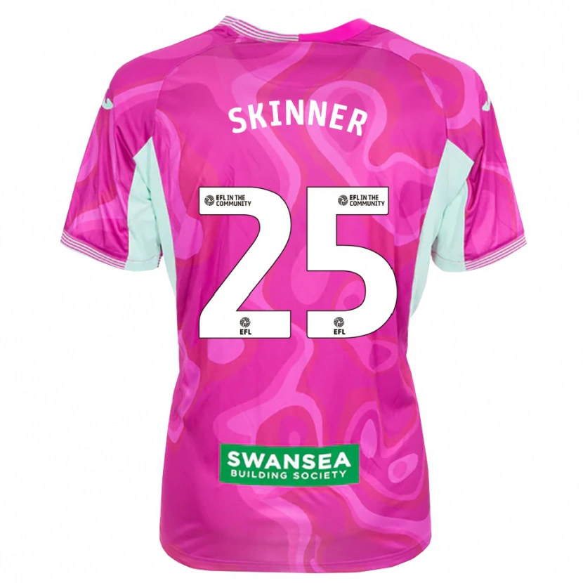 Danxen Kinder Claire Skinner #25 Trikot Magenta Weiß Torwarttrikot 2025/26 Schweiz