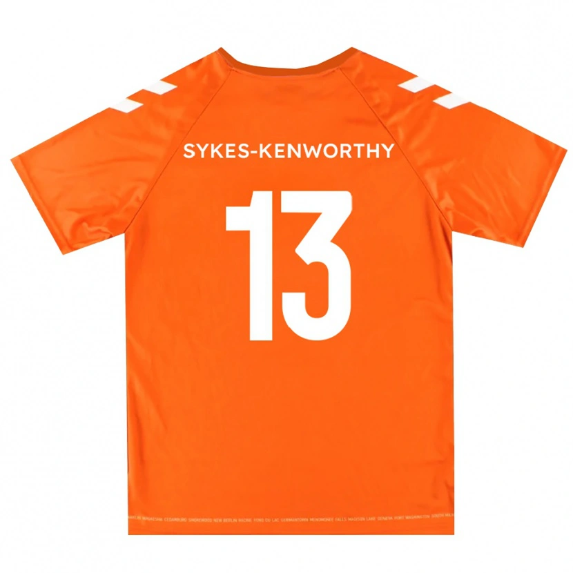 Danxen Kinder George Sykes-Kenworthy #13 Trikot Orange Weiß Torwarttrikot 2025/26 Schweiz