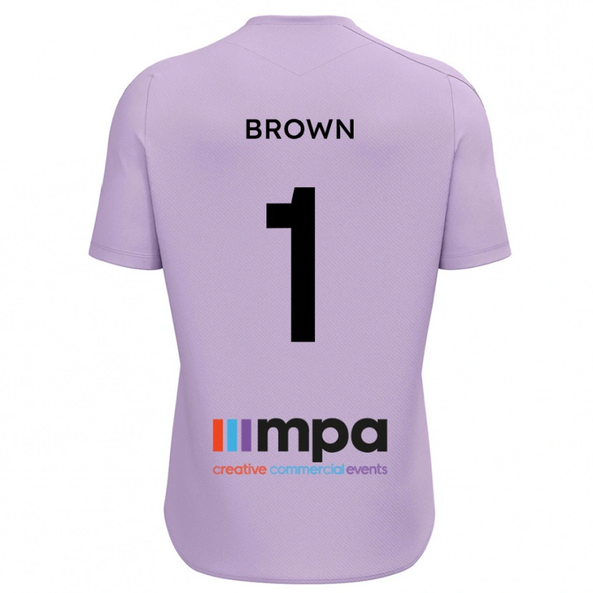 Danxen Kinder Rory Brown #1 Trikot Violett Schwarz Torwarttrikot 2025/26 Schweiz