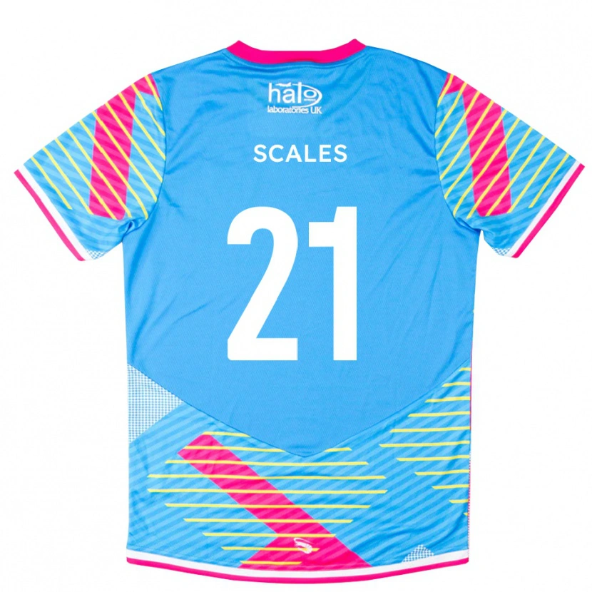 Danxen Kinder Alfie Scales #21 Trikot Himmelblau Pink Torwarttrikot 2025/26 Schweiz