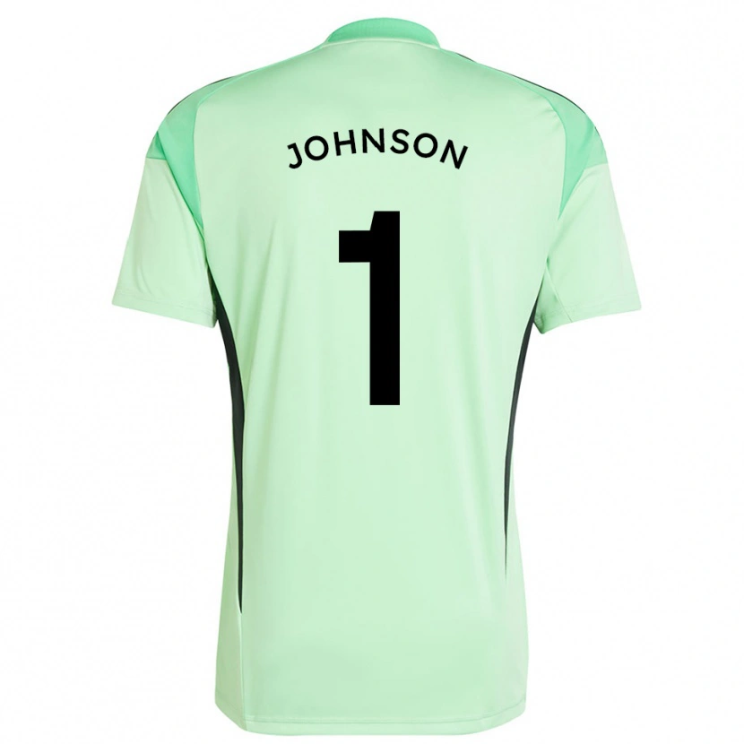 Danxen Kinder Sam Johnson #1 Trikot Grasgrün Schwarz Torwarttrikot 2025/26 Schweiz