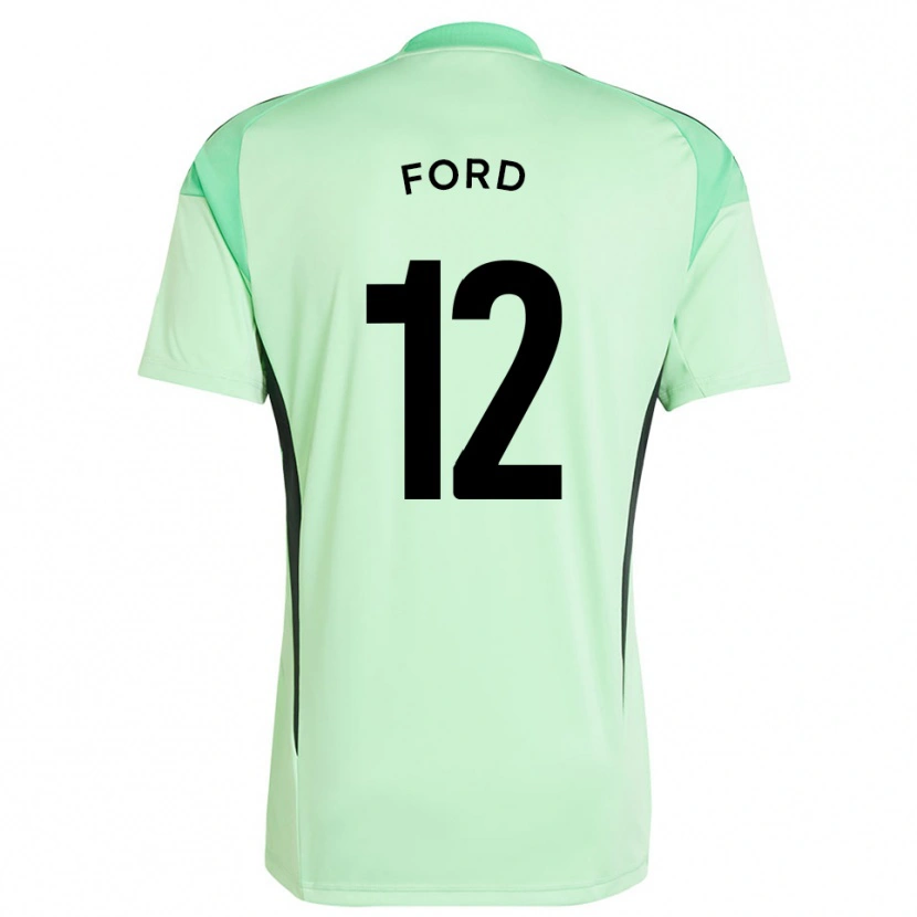 Danxen Kinder Nathaniel Ford #12 Trikot Grasgrün Schwarz Torwarttrikot 2025/26 Schweiz