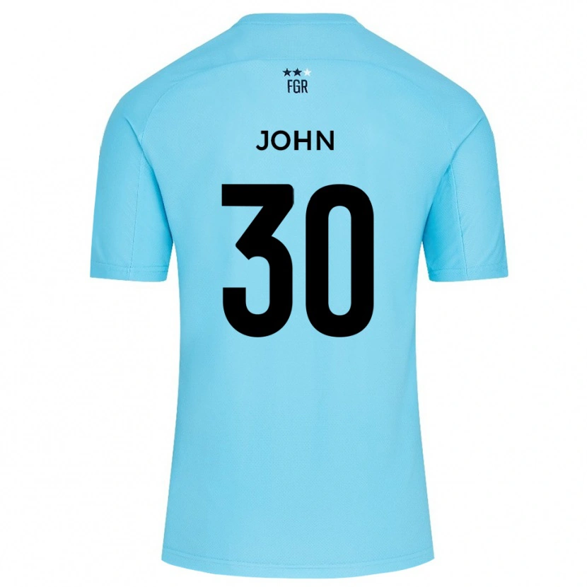 Danxen Kinder Dylan John #30 Trikot Himmelblau Weiß Torwarttrikot 2025/26 Schweiz