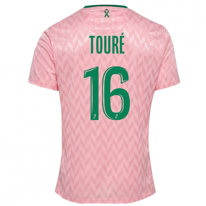 Danxen Kinder Issiaka Touré #16 Trikot Pink Grün Torwarttrikot 2025/26 Schweiz
