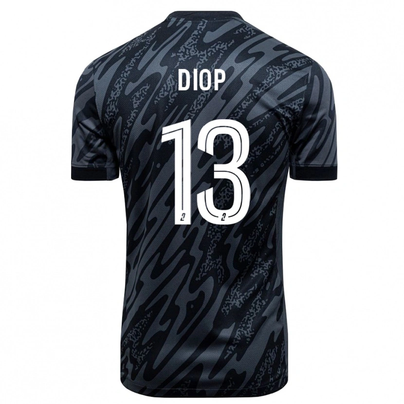 Danxen Kinder Mamadou Diop #13 Trikot Grau Schwarz Torwarttrikot 2025/26 Schweiz