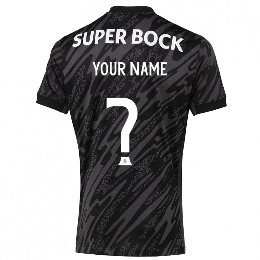 Danxen Kinder Sporting CP Trikot Grau Schwarz Weiß Torwarttrikot 2025/26 Schweiz