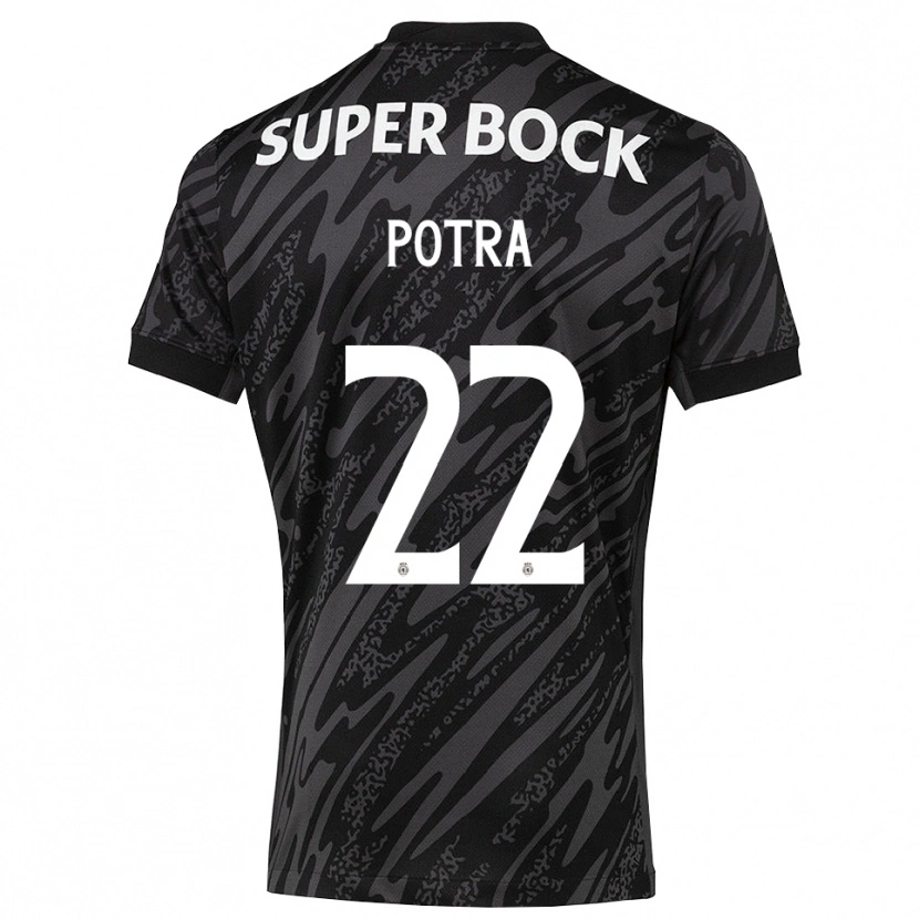 Danxen Kinder Catarina Potra #22 Trikot Grau Schwarz Weiß Torwarttrikot 2025/26 Schweiz