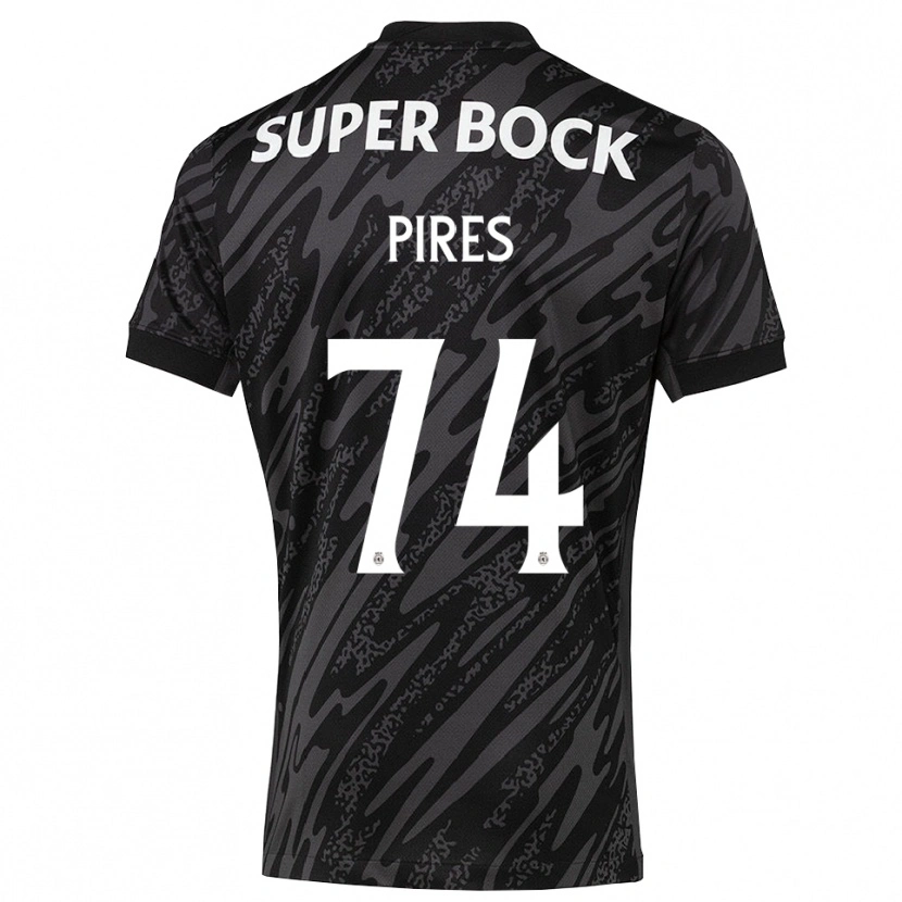 Danxen Kinder Guilherme Pires #74 Trikot Grau Schwarz Weiß Torwarttrikot 2025/26 Schweiz