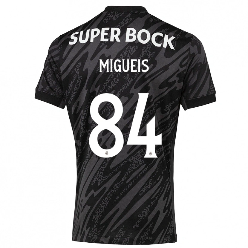 Danxen Kinder Pedro Miguéis #84 Trikot Grau Schwarz Weiß Torwarttrikot 2025/26 Schweiz