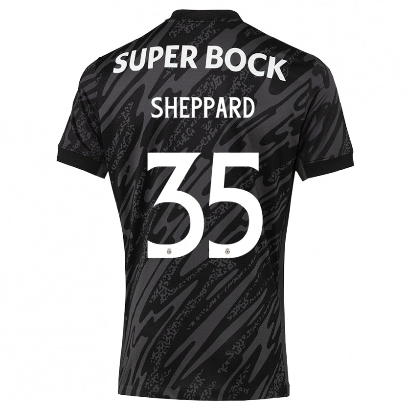 Danxen Kinder Catriona Sheppard #35 Trikot Grau Schwarz Weiß Torwarttrikot 2025/26 Schweiz