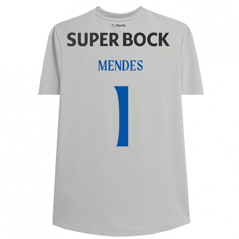 Danxen Kinder Francisco Mendes #1 Trikot Hellgrau Schwarz Torwarttrikot 2025/26 Schweiz