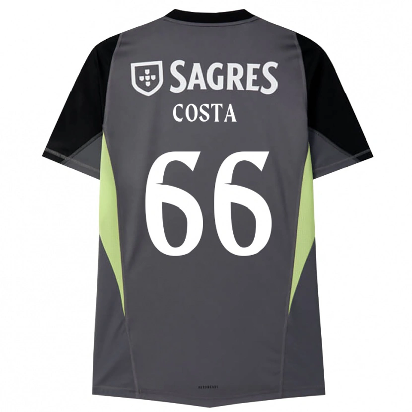 Danxen Kinder Rute Costa #66 Trikot Dunkelgrau Schwarz Torwarttrikot 2025/26 Schweiz