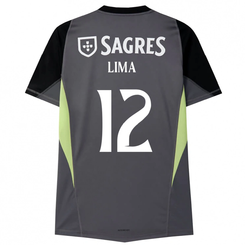 Danxen Kinder Thaís Lima #12 Trikot Dunkelgrau Schwarz Torwarttrikot 2025/26 Schweiz