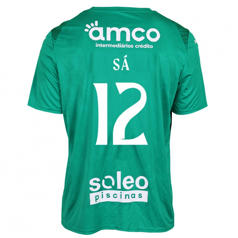 Danxen Kinder Tiago Sá #12 Trikot Grün Weiß Torwarttrikot 2025/26 Schweiz