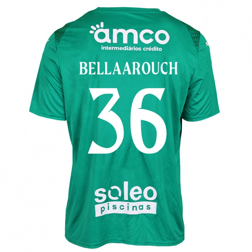 Danxen Kinder Alaa Bellaarouch #36 Trikot Grün Weiß Torwarttrikot 2025/26 Schweiz
