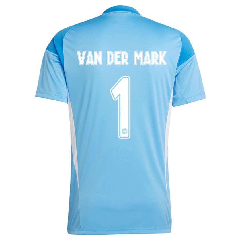 Danxen Kinder Jesper van der Mark #1 Trikot Hellblau Weiß Torwarttrikot 2025/26 Schweiz