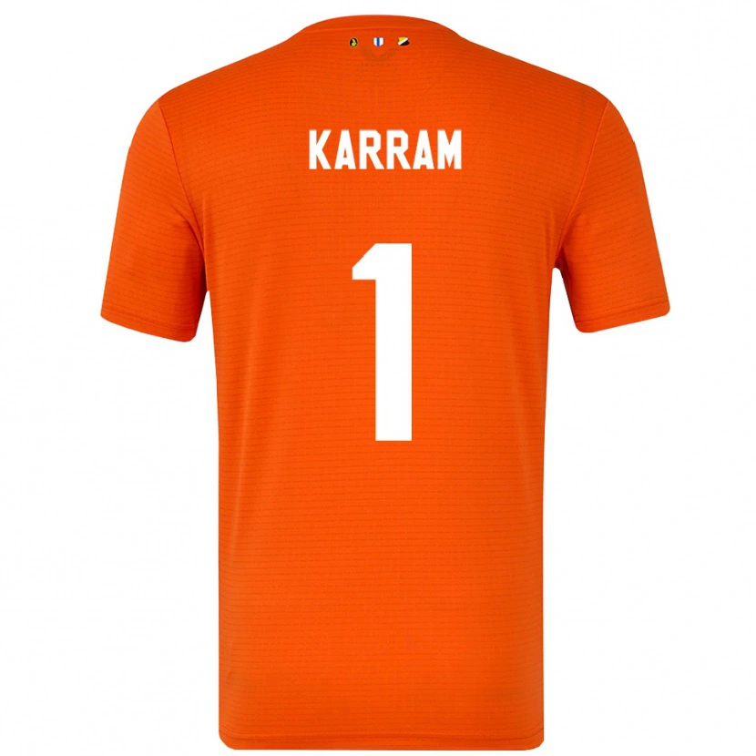 Danxen Kinder Faris Karram #1 Trikot Orange Schwarz Torwarttrikot 2025/26 Schweiz