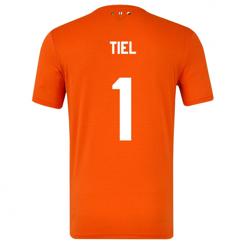 Danxen Kinder Mick Tiel #1 Trikot Orange Schwarz Torwarttrikot 2025/26 Schweiz