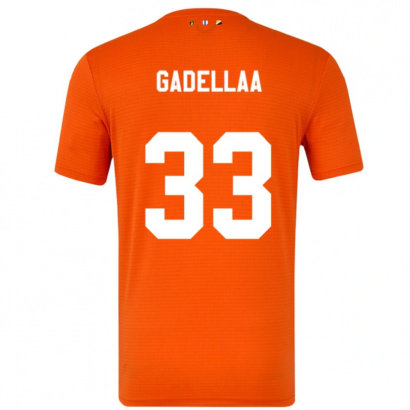 Danxen Kinder Kevin Gadellaa #33 Trikot Orange Schwarz Torwarttrikot 2025/26 Schweiz