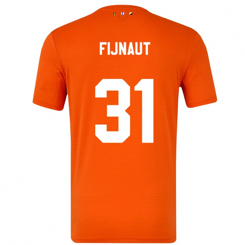 Danxen Kinder Lucas Fijnaut #31 Trikot Orange Schwarz Torwarttrikot 2025/26 Schweiz