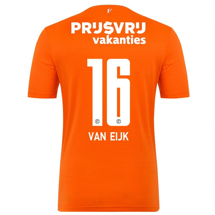 Danxen Kinder Roos Van Eijk #16 Trikot Orange Schwarz Torwarttrikot 2025/26 Schweiz