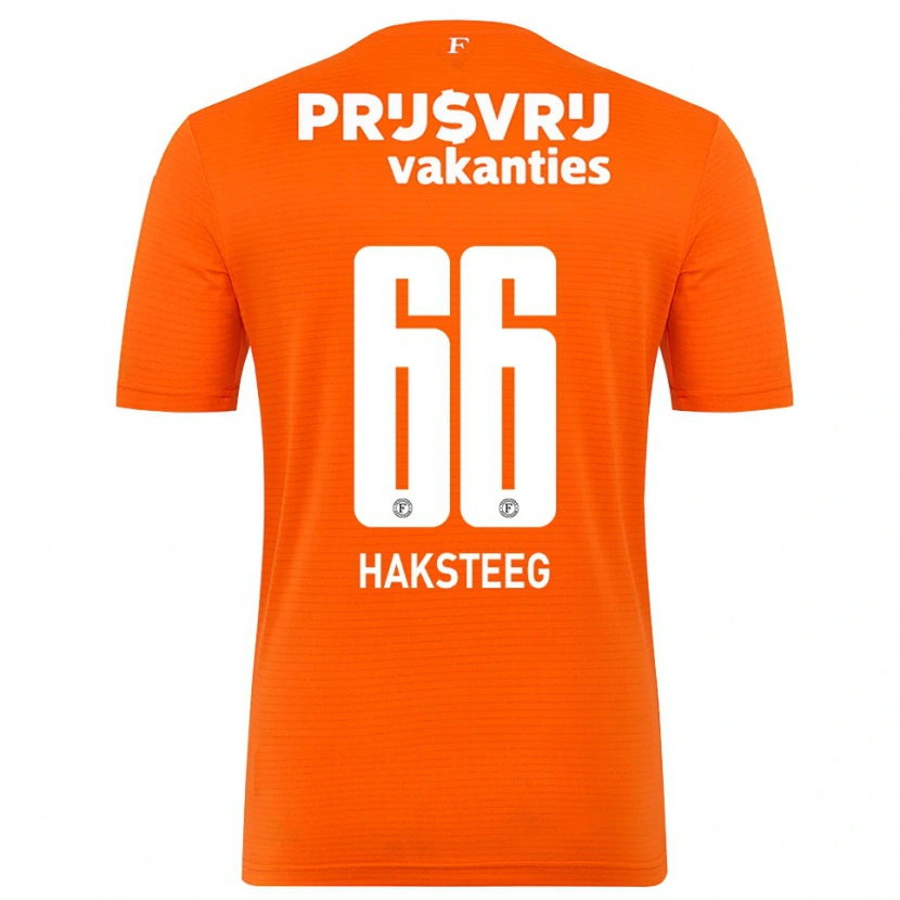 Danxen Kinder Tim Haksteeg #66 Trikot Orange Schwarz Torwarttrikot 2025/26 Schweiz