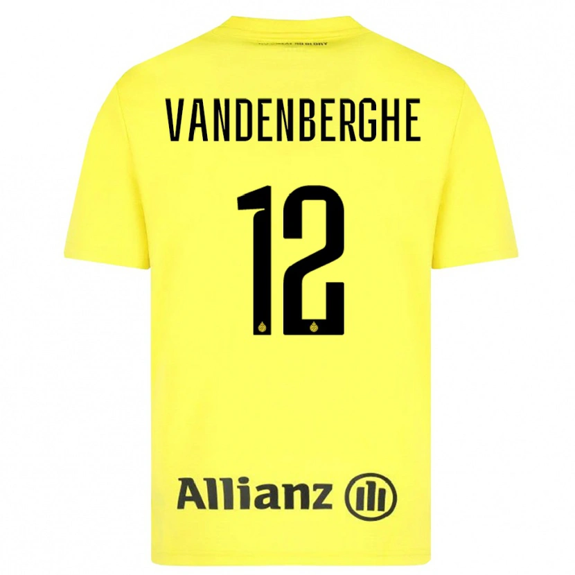 Danxen Kinder Xander Vandenberghe #12 Trikot Gelb Schwarz Torwarttrikot 2025/26 Schweiz