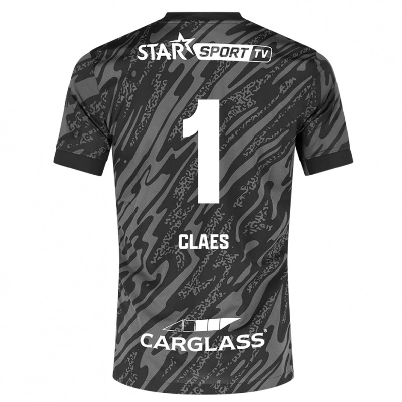 Danxen Kinder Mirthe Claes #1 Trikot Dunkelgrau Schwarz Torwarttrikot 2025/26 Schweiz