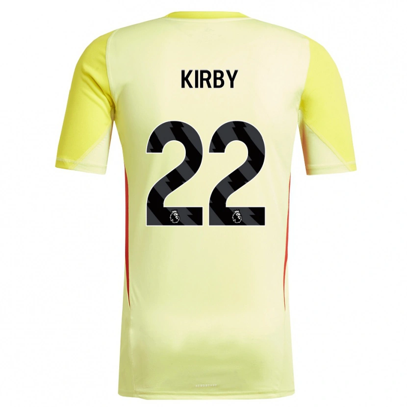 Danxen Kinder Faye Kirby #22 Trikot Gelb Rot Torwarttrikot 2025/26 Schweiz