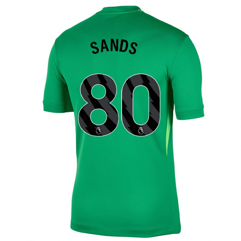 Danxen Kinder Hudson Sands #80 Trikot Grün Schwarz Torwarttrikot 2025/26 Schweiz