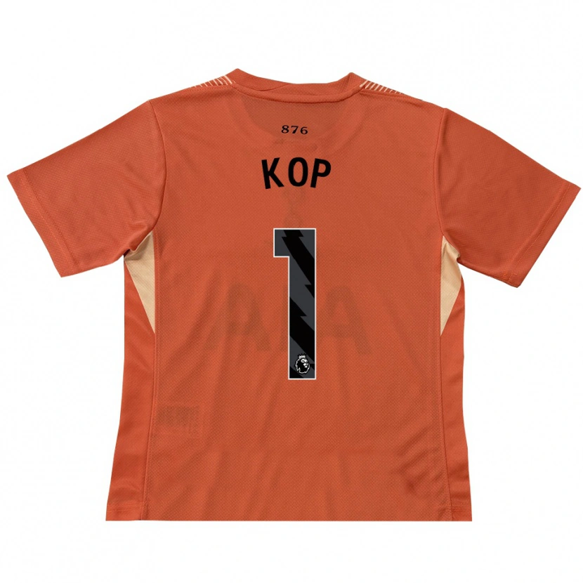 Danxen Kinder Lize Kop #1 Trikot Orange Schwarz Torwarttrikot 2025/26 Schweiz